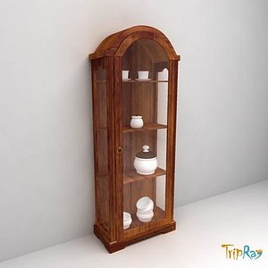 Kitchen cabinet with crockery