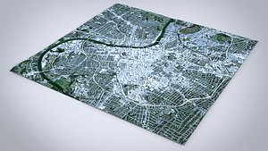 3D Cityscape Nashville Tennessee USA