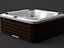 Bain à remous extérieur de luxe moderne avec baignoire de massage