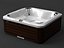 Bain à remous extérieur de luxe moderne avec baignoire de massage