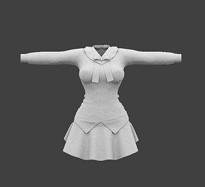 3d woman fashion clothe