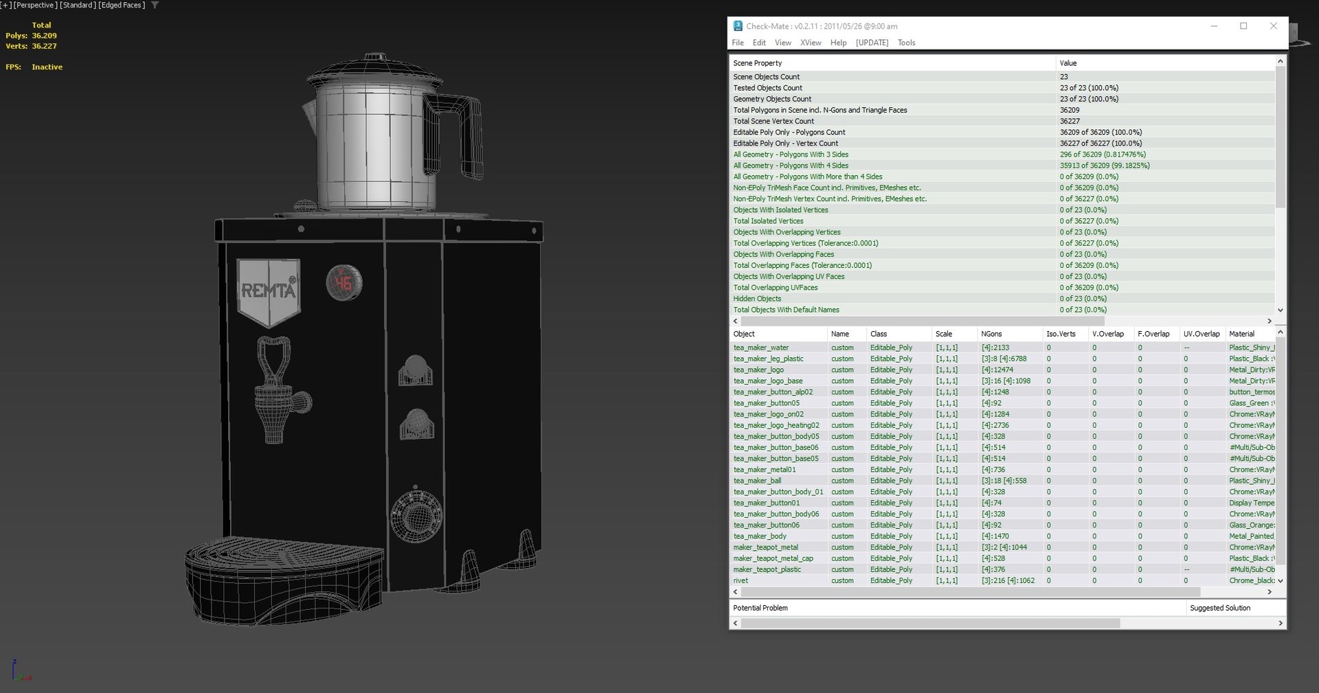 Single Pot Tea Maker 3D - TurboSquid 2174906