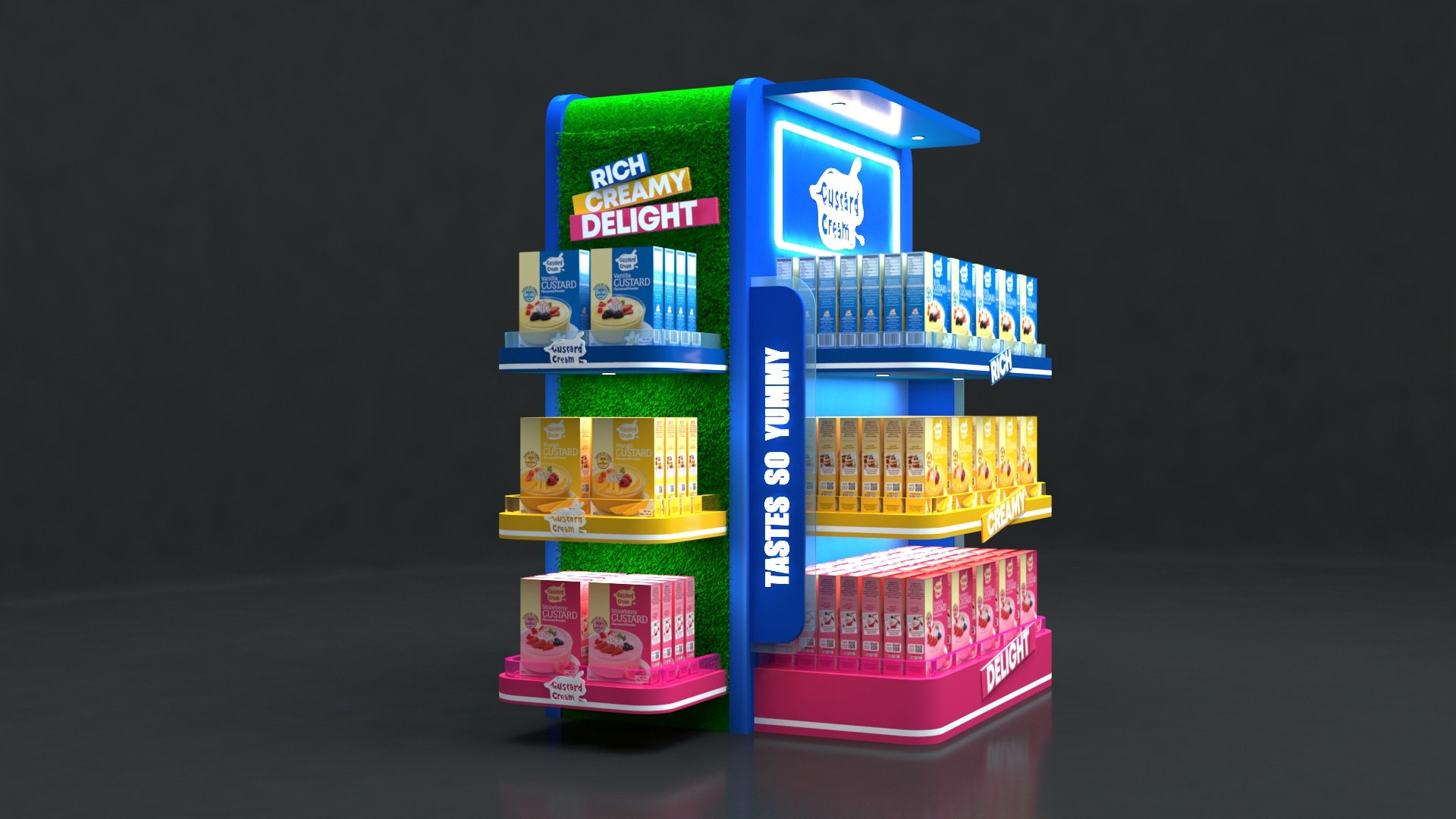 3D Supermarket Product Rack - TurboSquid 2175613