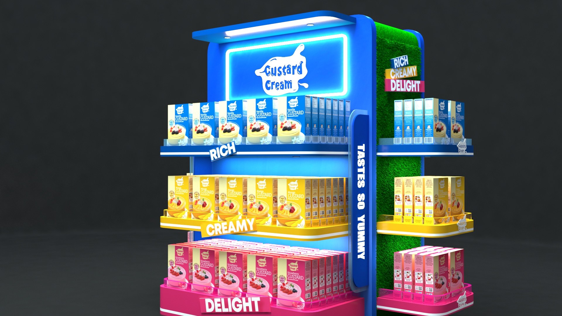 3D Supermarket Product Rack - TurboSquid 2175613