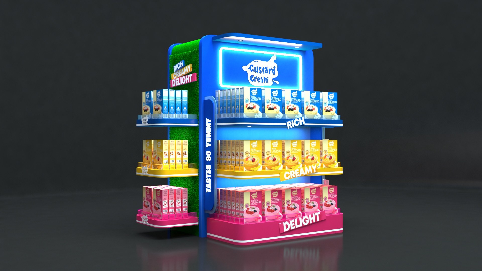 3D Supermarket Product Rack - TurboSquid 2175613