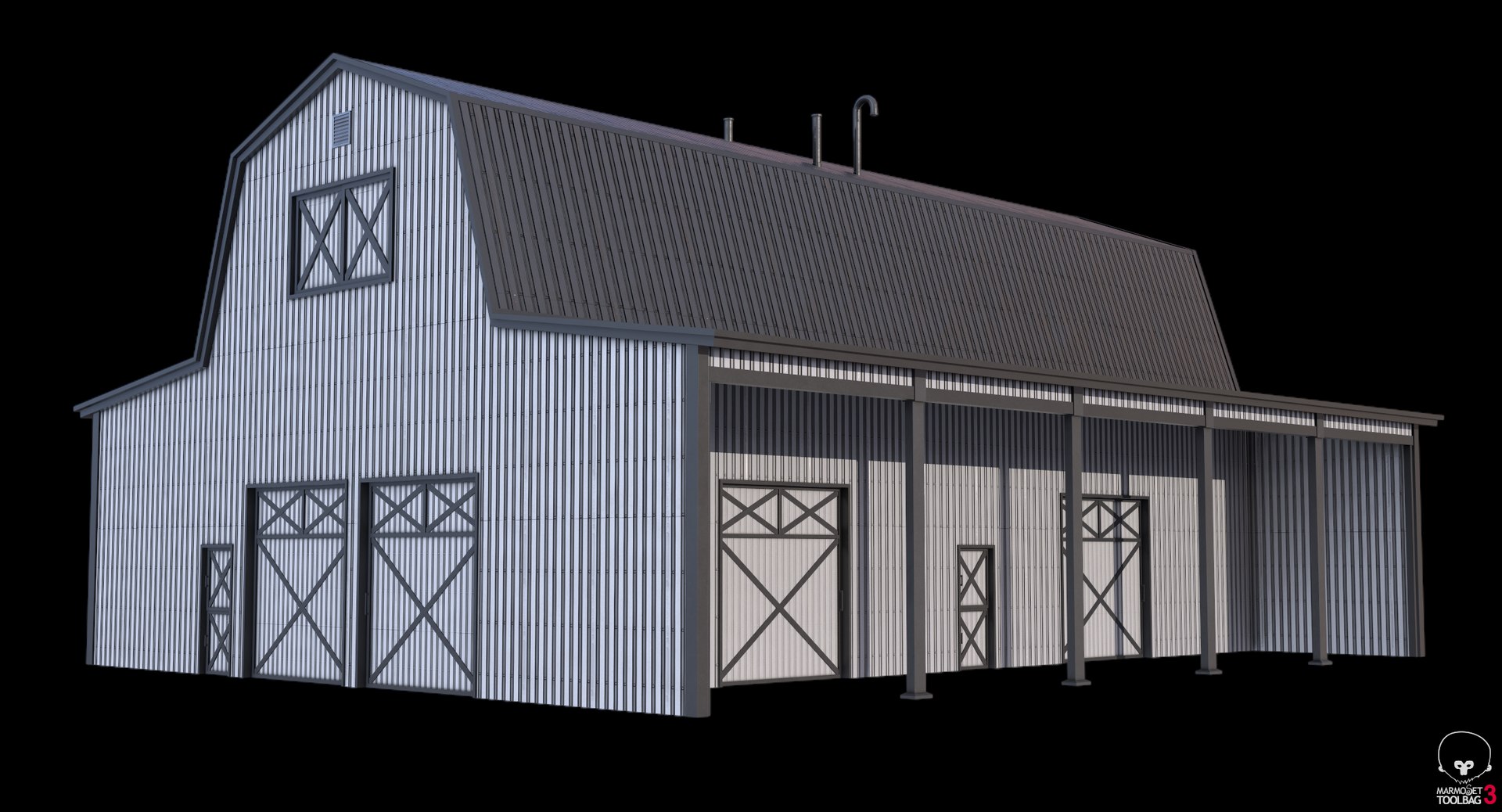 Farm Barn 18 PBR 3D Model - TurboSquid 2464291
