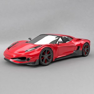 3D generic supercar model
