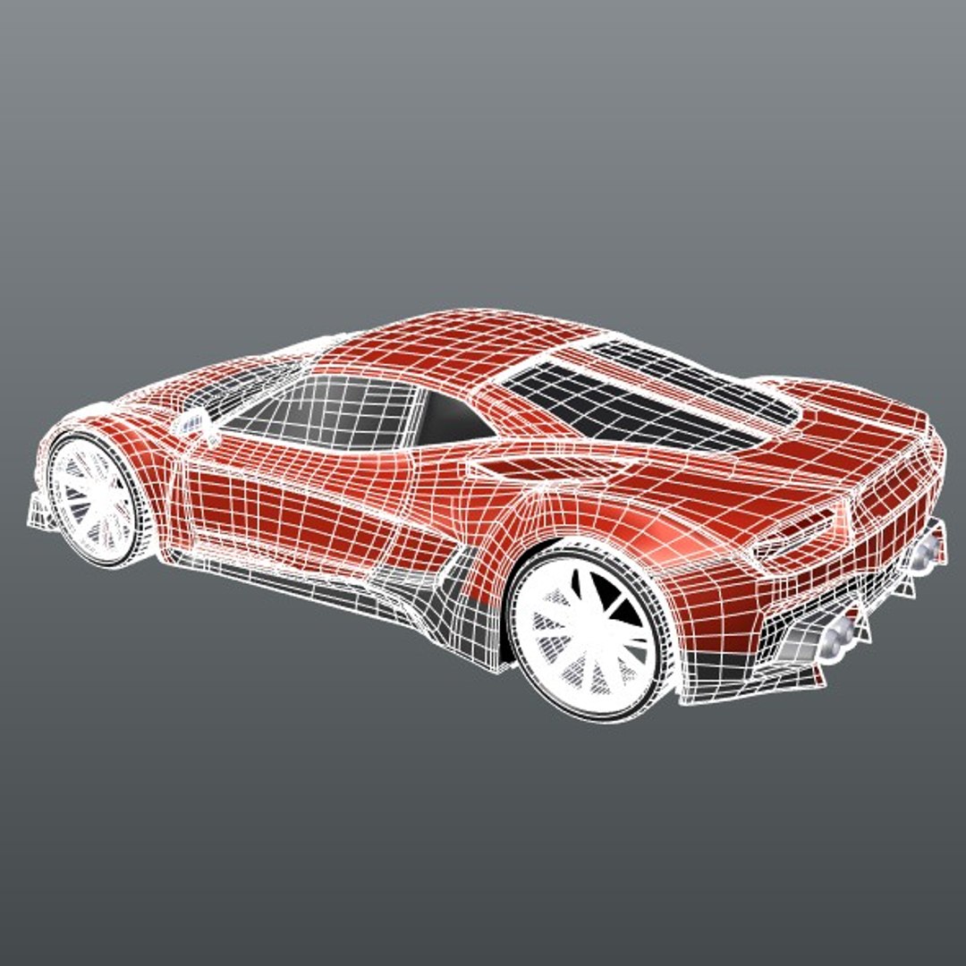 3D Generic Supercar Model - TurboSquid 1338607