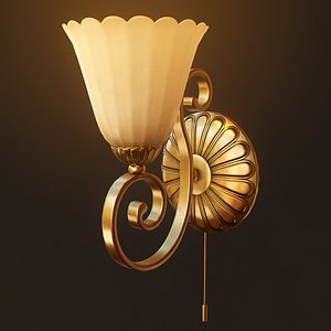 3D Wall Lamp - PBR Game Ready model