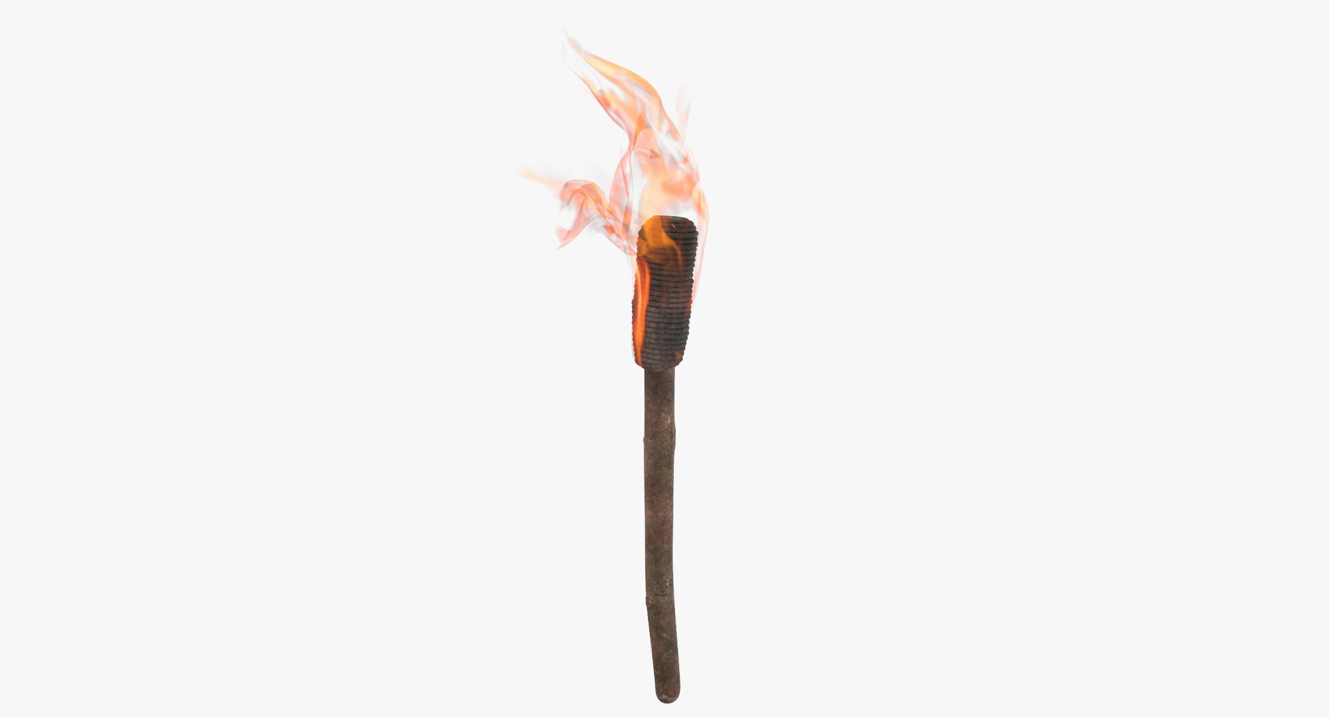 3d Model Of Hand Torch Burning