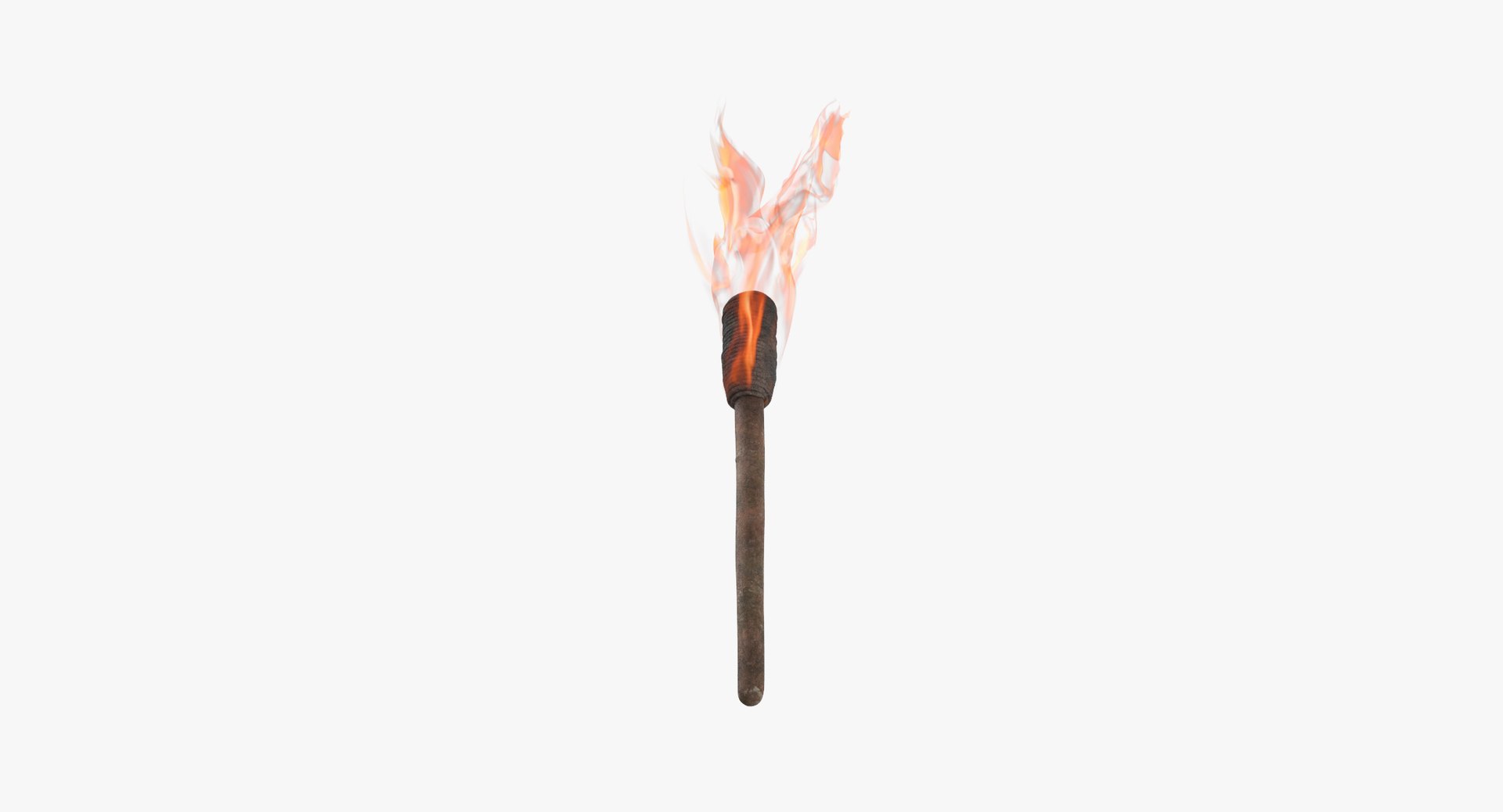 3d Model Of Hand Torch Burning