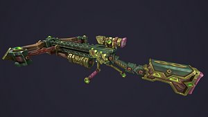 3D Dwarf crossbow model