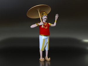 king mahabali 3D model