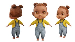 Baby Girl Low Poly