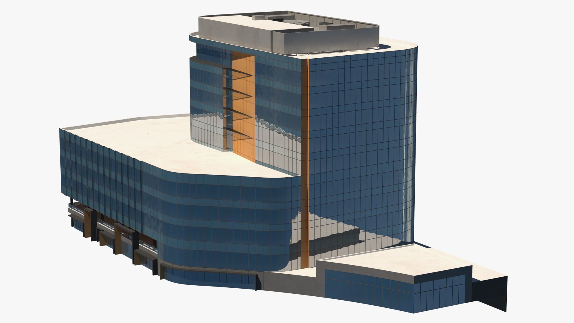 Office Building 3D model preview