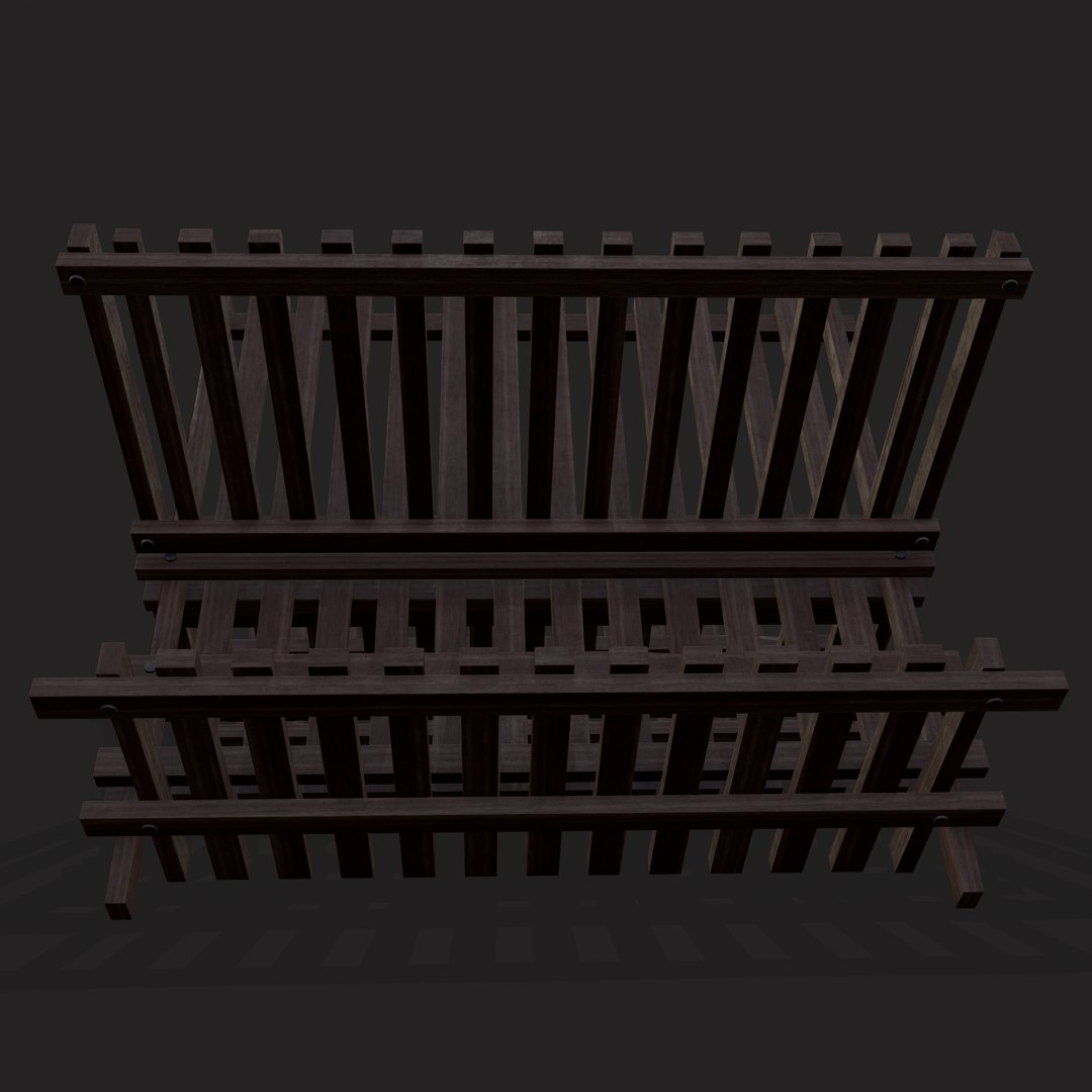 3D Medieval Dish Rack - TurboSquid 1908871