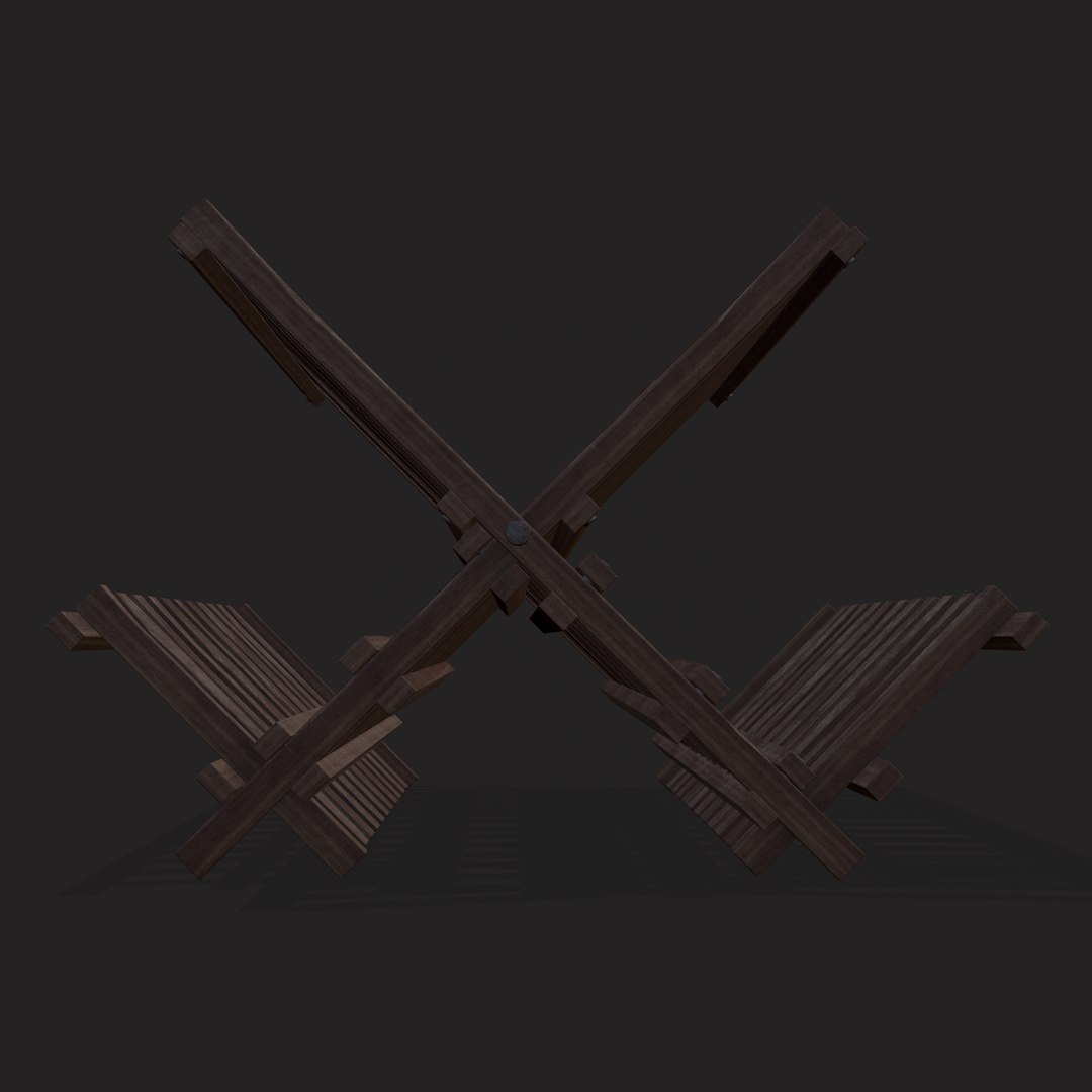 3D Medieval Dish Rack - TurboSquid 1908871