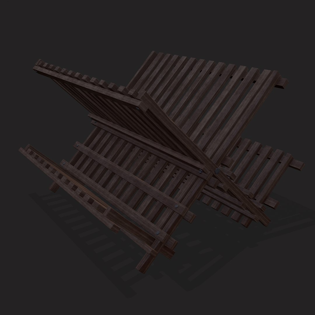 3D Medieval Dish Rack - TurboSquid 1908871