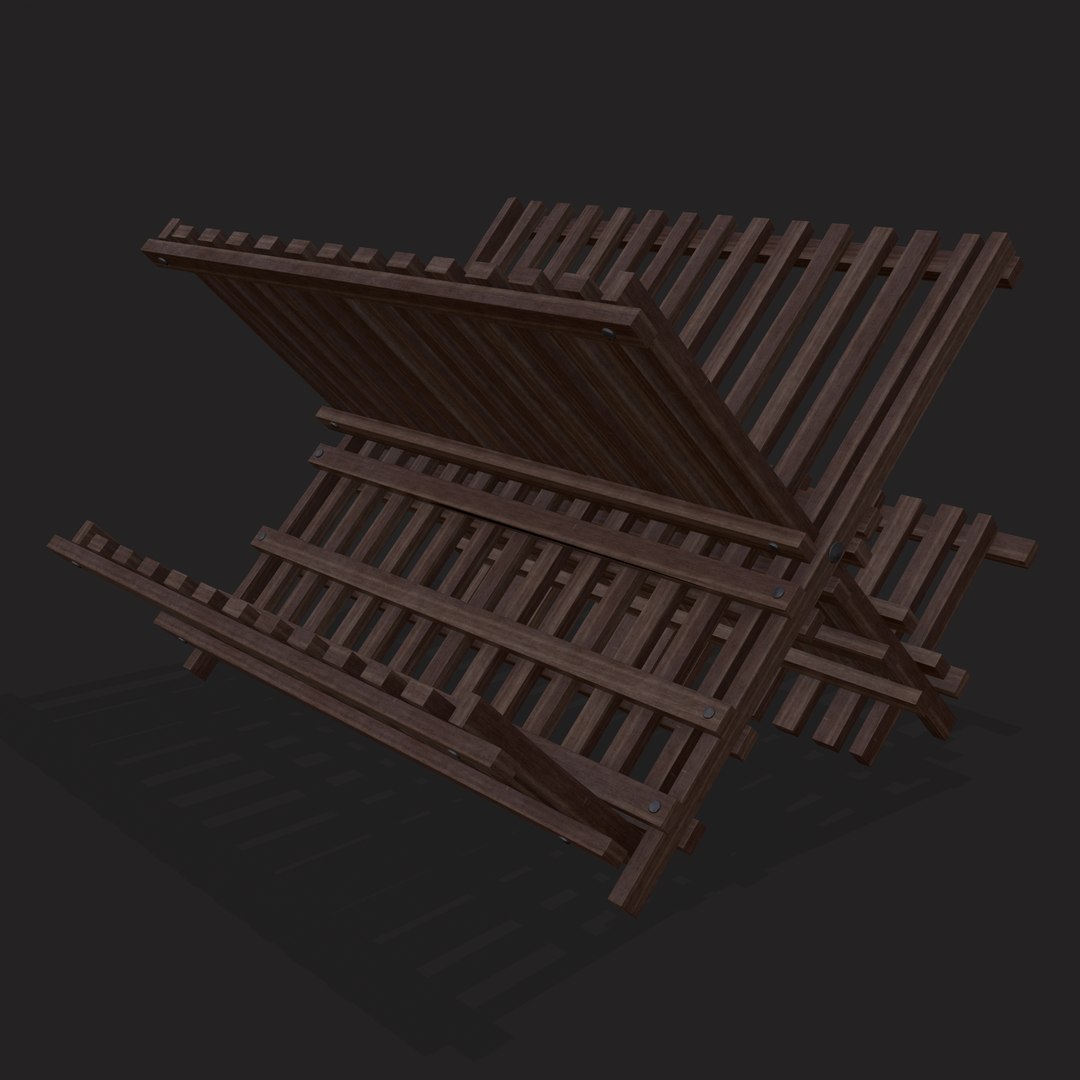 3D Medieval Dish Rack - TurboSquid 1908871