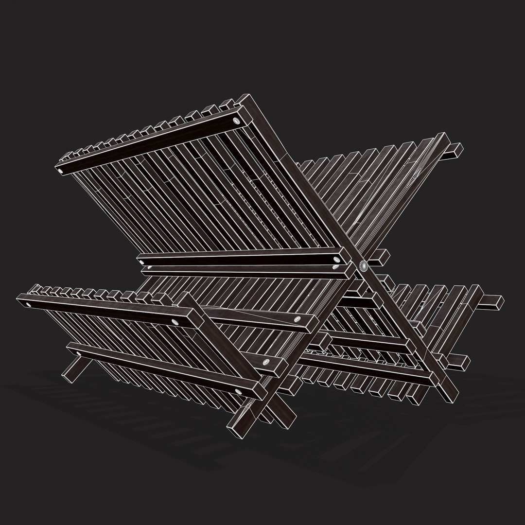 3D Medieval Dish Rack - TurboSquid 1908871