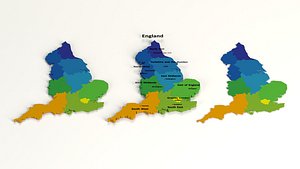 3D regions england