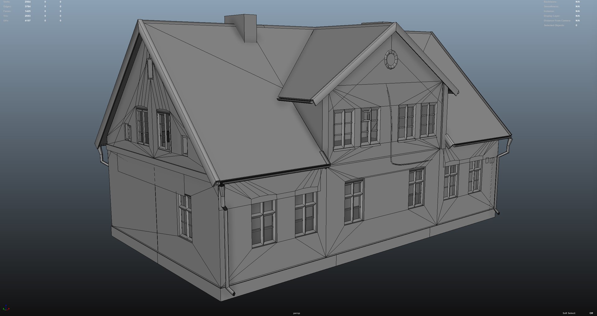 3D East Europe Rural House Low Poly - TurboSquid 2127053