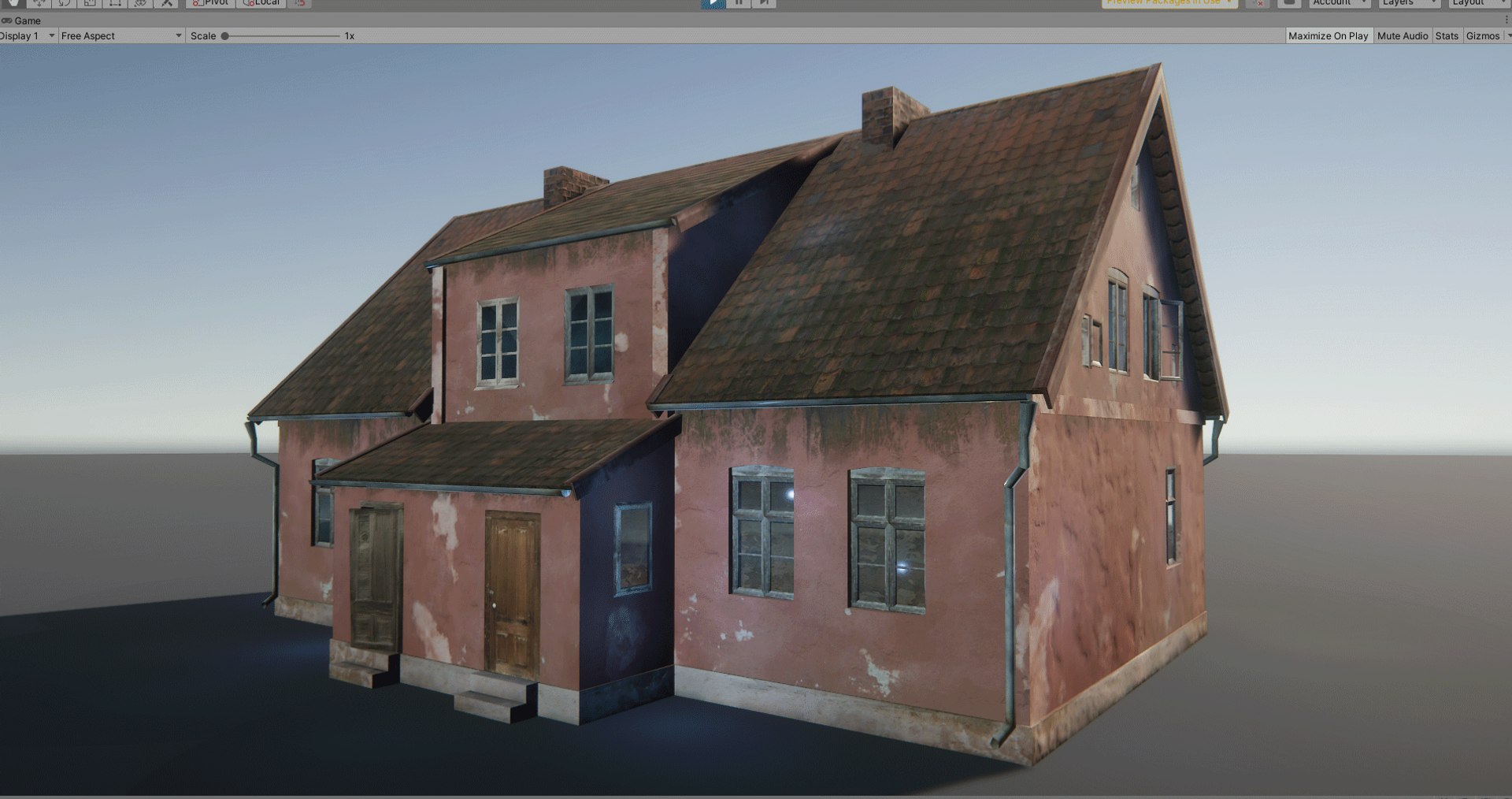 3D East Europe Rural House Low Poly - TurboSquid 2127053