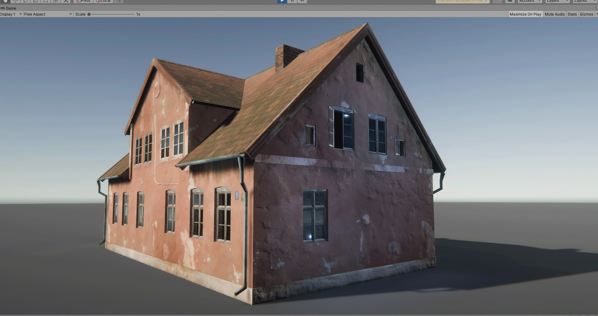 3D East Europe Rural House Low Poly - TurboSquid 2127053