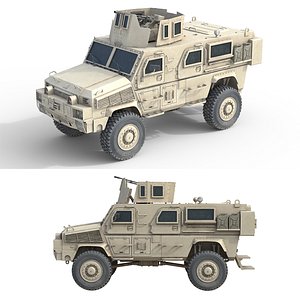 3D RG 33 Light Armored Vehicle MRAP model