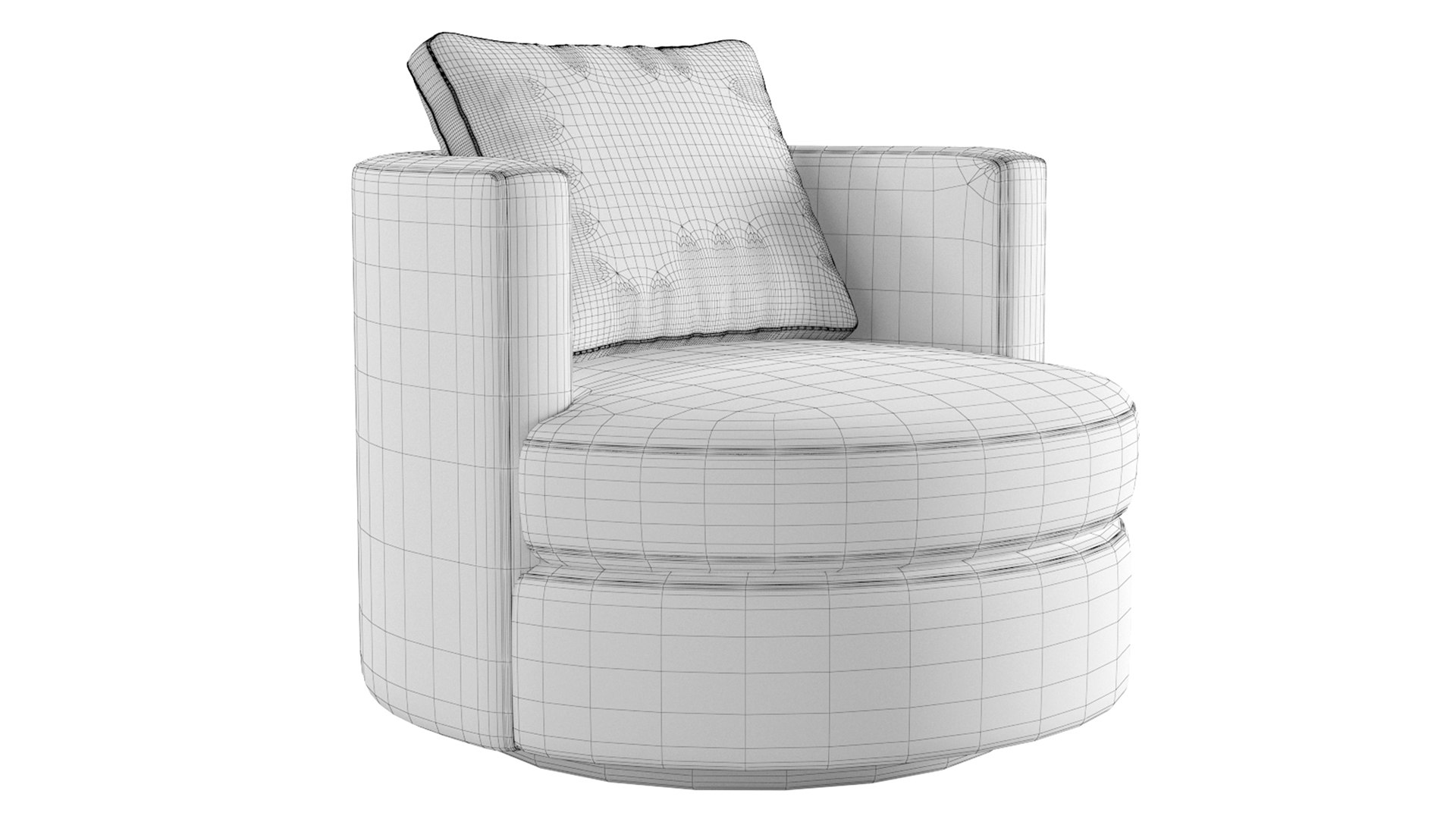 3D Wren Swivel Chair Restoration Hardware RH TurboSquid 1944380