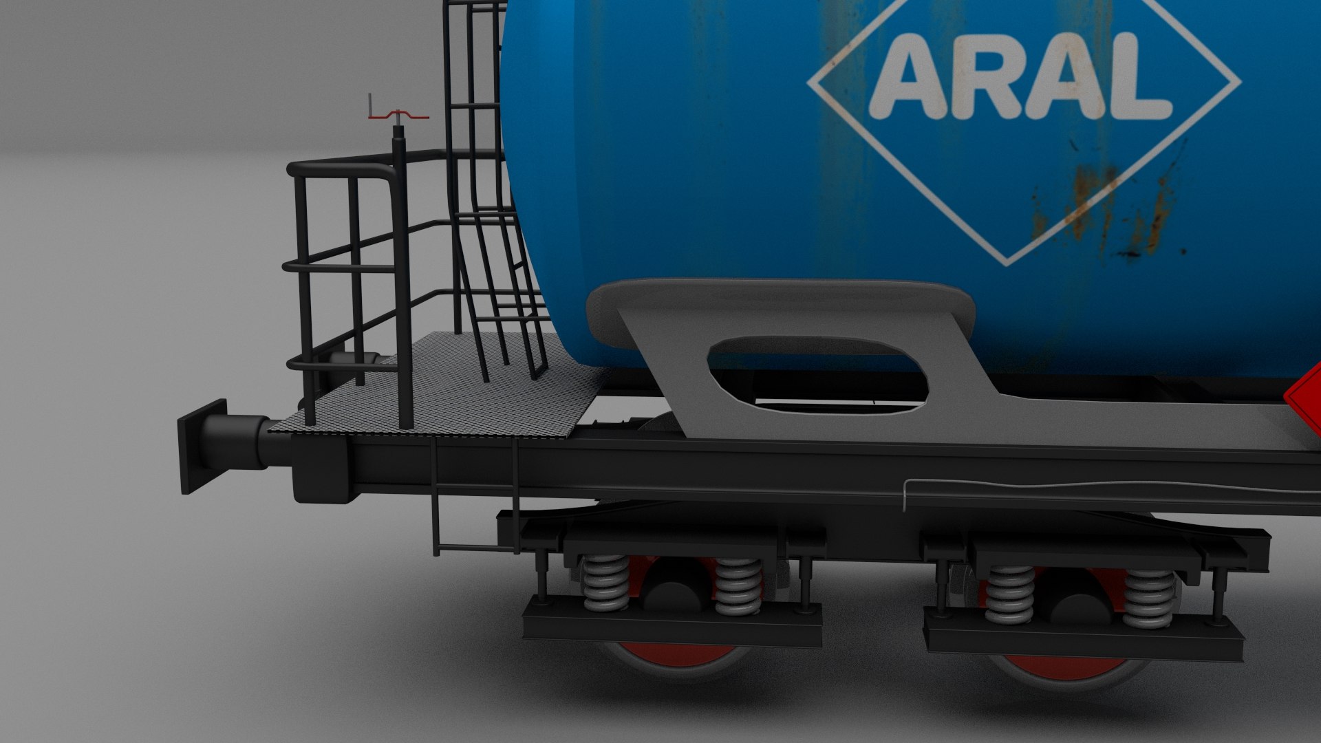 3d model er train car aral
