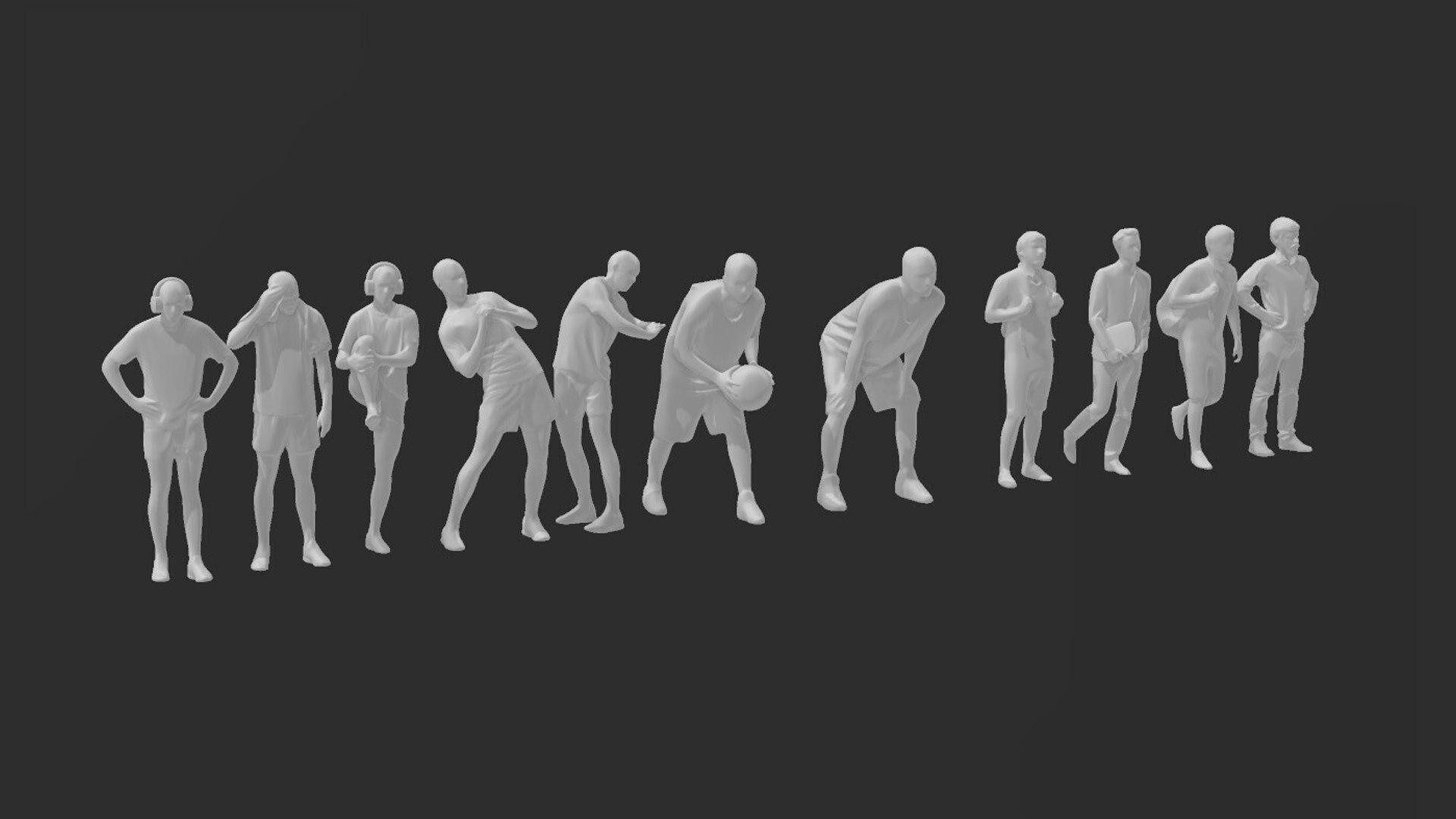 3D BIG HUMAN FIGURE PACK 164 118 124 AND MORE - TurboSquid 2327981