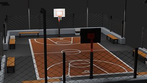 basketball court 3D model
