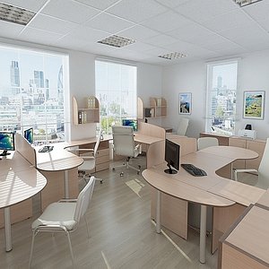 3d model office design furniture
