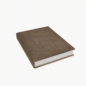 Old Cover Rigged  Animated Book 3D