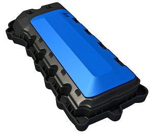 3D engine cover model