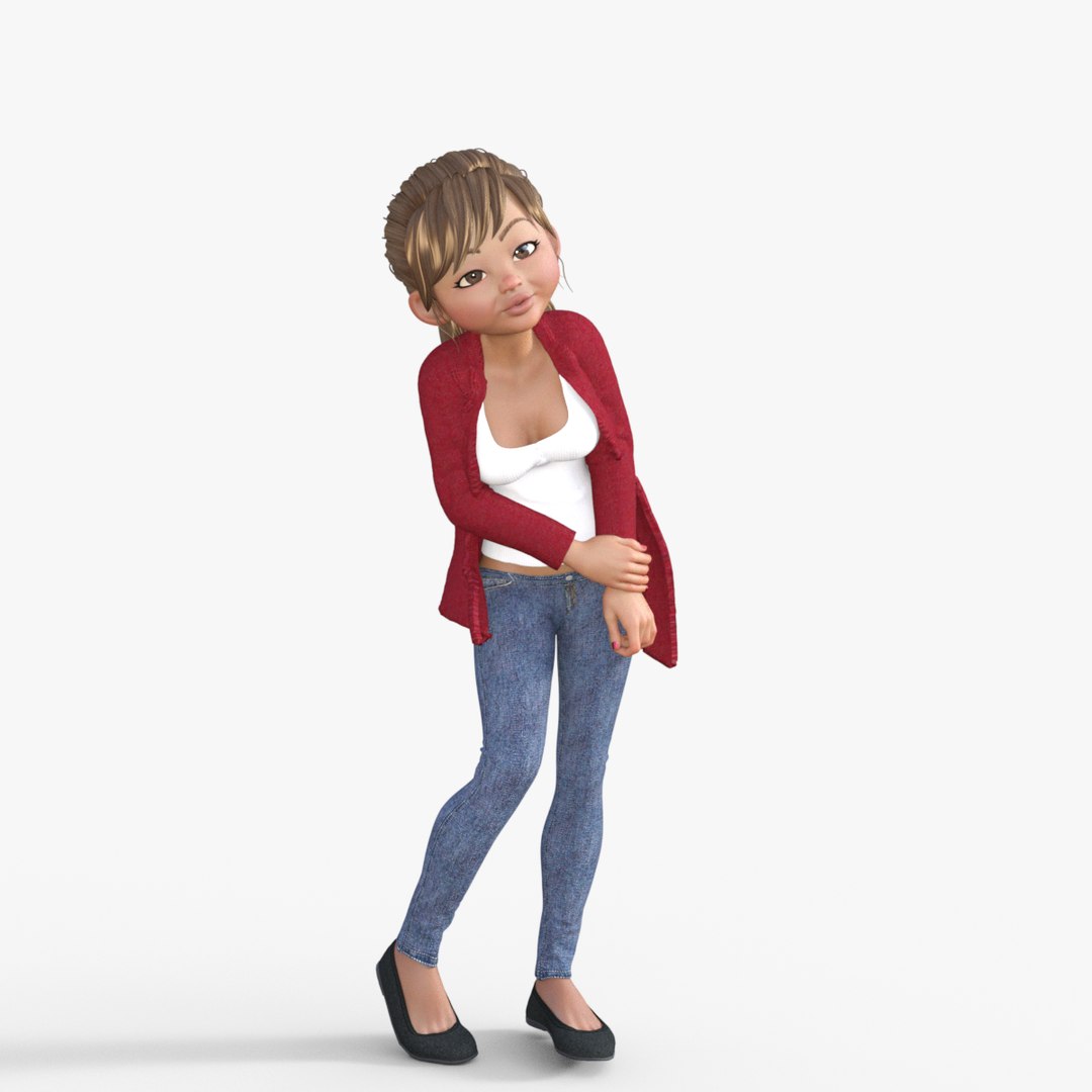 3D Cartoon Mother Rigged Model - TurboSquid 1976790