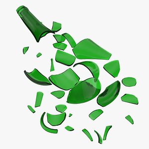 Green Bottle Pile Small and Large