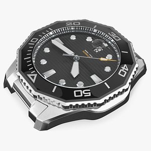 Diver Wrist Watch Body without Strap Black