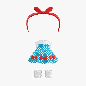 Doll Clothes Set 3D Model