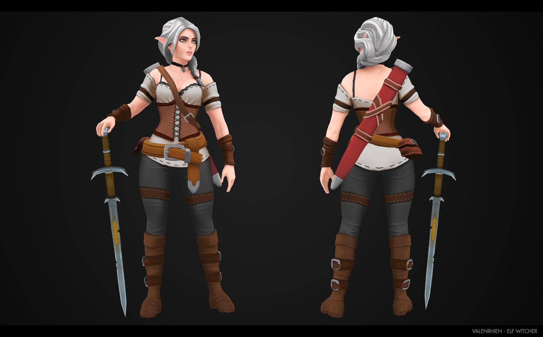 Valenrhien - Elf Witcher 3D Model - TurboSquid 1510945