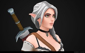 valenrhien - elf witcher 3D model