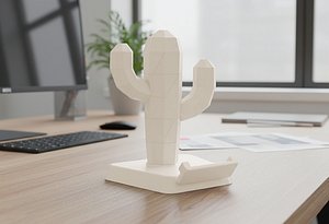 Cactus Phone Holder 3D Printable 3D model