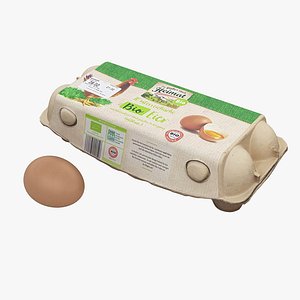 egg carton 001 3D model