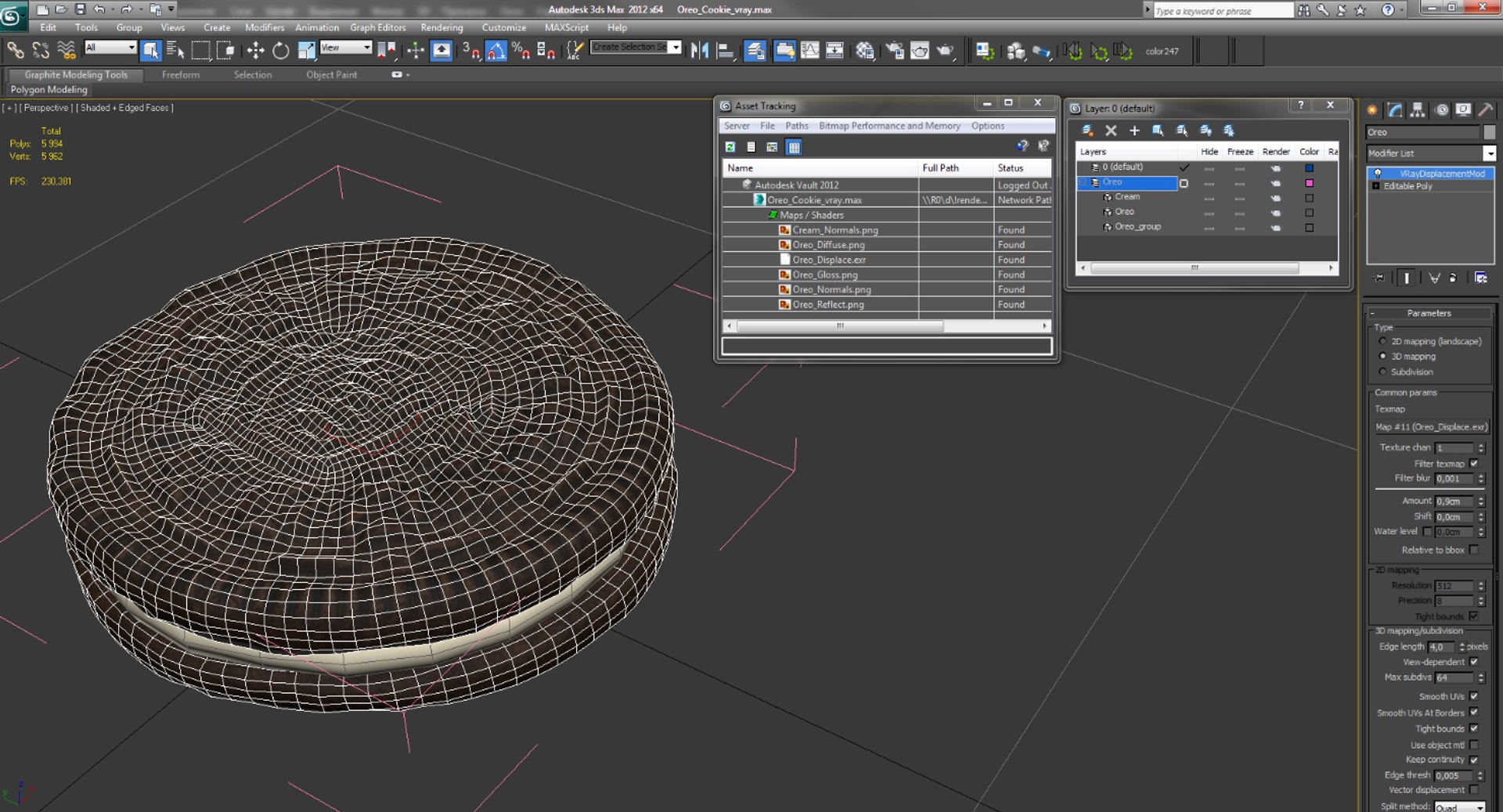 Oreo Cookie 3D Model - TurboSquid 1256314