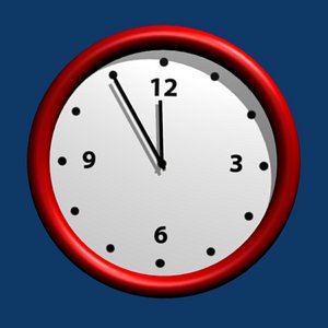 3d wall clock model