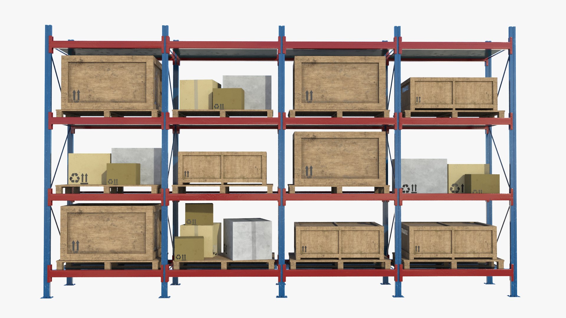 Warehouse Rack 3D - TurboSquid 2116325