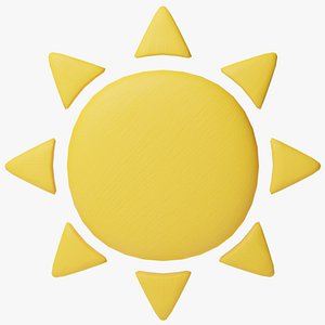 3D model Sun Icon
