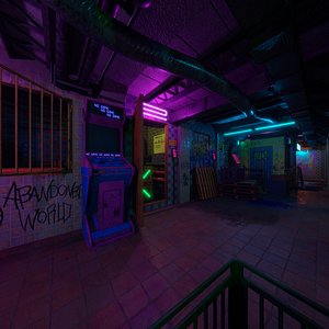 CyberPunk Underpass For Unity 3D model