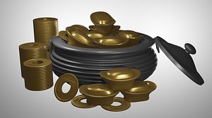 Pot Japanese of Gold